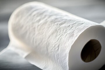 Aufkleber - A single roll of toilet paper placed on a table