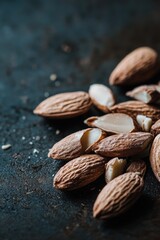 Poster - A variety of nuts arranged on a table