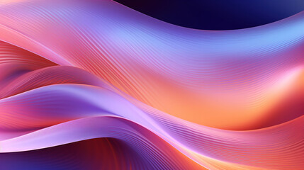 Sticker - Abstract Colorful Gradient Waves Background