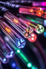 Poster - Bright and vibrant lights fill the frame in this close-up shot