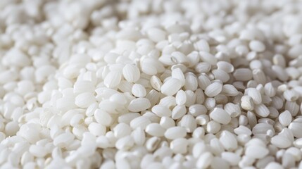 Aufkleber - A simple image of a pile of white rice sitting on a table