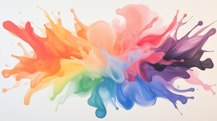 Poster - A dynamic visualization of chemical reactions depicted through colorful brushstrokes and lyrical phrases, blending chemistry with poetry,