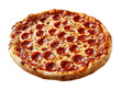 © Mark - Delicious pepperoni pizza cutout on high fidelity culinary delight studio environment focused view isolated on transparent background png