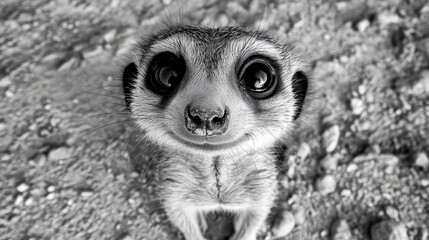 close up of a meerkat