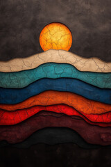 Poster - wooden background