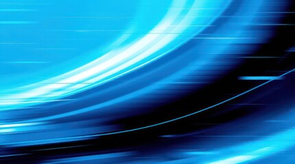 Poster - Abstract Dynamic Blue Motion Effect Wallpaper Background