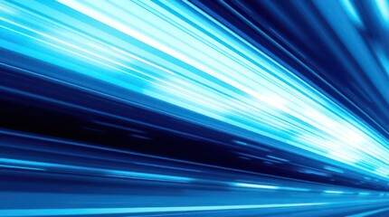 Poster - Abstract Dynamic Blue Motion Effect Wallpaper Background