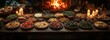 © Антон Сальников - A table holds a substantial array of food and drinks