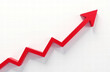 © Natalia - red ascending arrow zigzag. upward trend in the economy. growing business