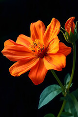 Wall Mural - Mexican sunflower or tree marigold flower (Tithonia diversifolia)