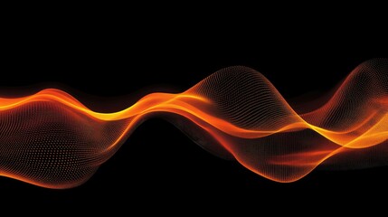 Poster - Vibrant, wavy lines forming an abstract background pattern with a gradient effect, representing motion and dynamic graphics