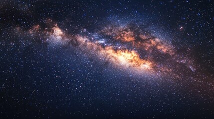 Wall Mural - Cosmic Canvas: A Celestial Tapestry of Stars and Nebulae
