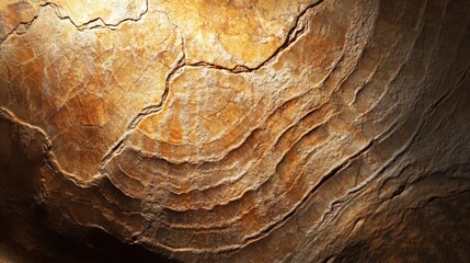 Poster - Macro texture showcasing the intricate details of ancient stone illuminated by natural light, highlighting the unique patterns and formations that define the beauty of ancient stone.