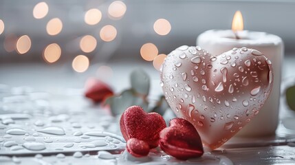 Poster - Love, valentines day background.