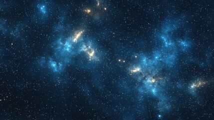 Wall Mural - Celestial Nebula: A cosmic dance of stars and stardust