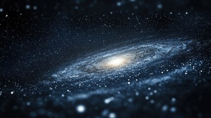 Wall Mural - Spiral Galaxy: A Celestial Dance of Stars and Stardust
