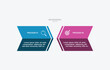 © Bamz - Design template infographic with 2 step process or option