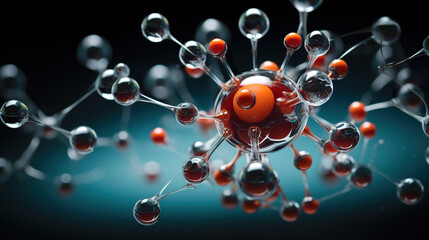 Wall Mural - Molecular Structure: A Stunning Visual Representation