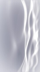 Aufkleber - Particles white wave Cyber technology background loop. Abstract seamless animation of mesh glowing dots digital luxurious wave particles flows background, Motion of digital data flow.