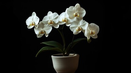 Wall Mural - white orchid flower