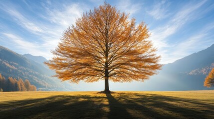 autumn landscape with trees