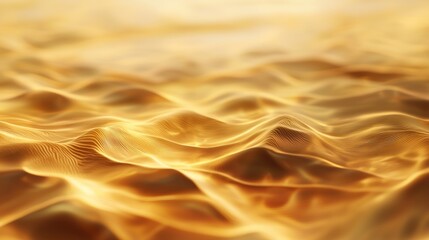 Fototapete - Golden Abstract Waves: A Symphony of Light and Texture