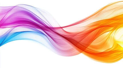 Poster - A colorful wave with a yellow stripe. The colors are bright and vibrant, creating a sense of energy and excitement. The wave appears to be flowing and dynamic, suggesting movement and life