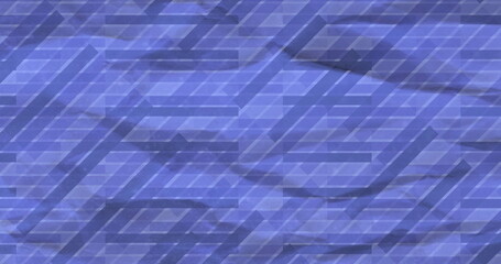 Wall Mural - image of vibrant abstract shapes moving on purple background