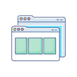 © Waliul - tabs open in a browser icon, tabs open in a browser vector illustration-simple illustration of tabs open in a browser, perfect for tabs open in a browser logos and themed design