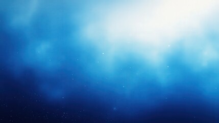 Poster - Serene Blue and White Color Gradient Background with Soft Cloud-Like Textures Perfect for Design Projects, Digital Art, and Visual Communication