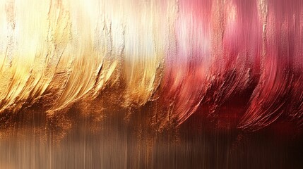 Poster - Abstract Modern Art in Brushed Gold and Warm Hues for Contemporary Decor Inspiration and Visual Aesthetics