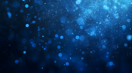 Wall Mural - Abstract Blue Sparkle Background; Night Sky Design; Festive, Magical, Celebratory; Website, Card