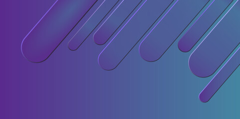 Poster - Trendy colorful gradient shapes composition, blue lines seamless pattern.