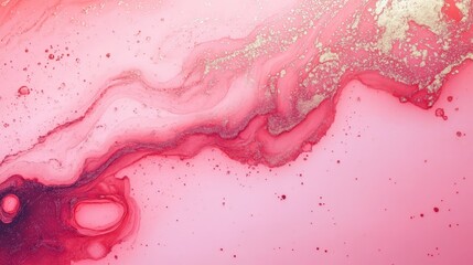 Poster - Elegant Luxury Marble Abstract Background in Soft Shades of Pink and Gold with Fluid Patterns and Textures for Modern Design Projects
