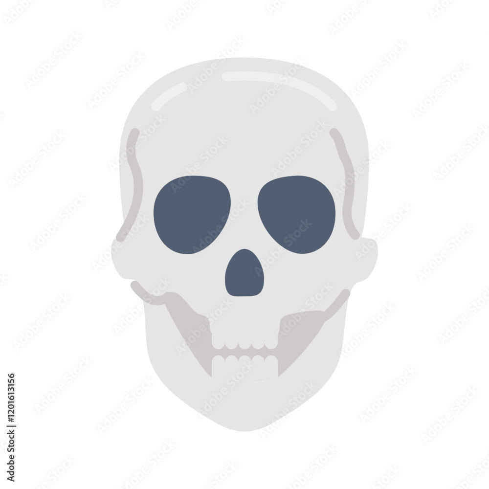 Skull Flat Icons, Vector illustration