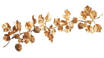 Wall Mural - dry oak leaves