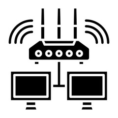 Canvas Print - Internet connectivity Icon