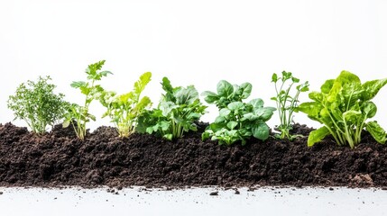 Canvas Print - grass in the soil