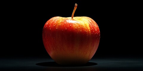 Poster - Studio image featuring a vibrant Gala apple, showcasing the fresh and enticing qualities of the Gala apple, perfect for highlighting its natural appeal and deliciousness.