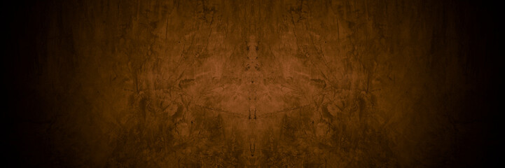Aufkleber - Old wall texture cement dark black brown background abstract grey color design are light with white gradient background.