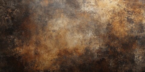 Poster - Abstract grunge texture on a brown concrete wall surface creates a unique visual appeal. This abstract grunge element adds depth and character to any design or artistic project.