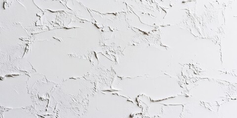 Poster - White wall featuring a textured structure, showcasing a harmonious design of white color on a plaster wall, ideal for minimalist and contemporary aesthetic preferences.
