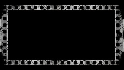 Poster - Grunge film strip frame adding vintage retro feel to projects adding nostalgic touch to photos videos designs
