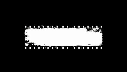 Poster - Blank film strip with grunge texture