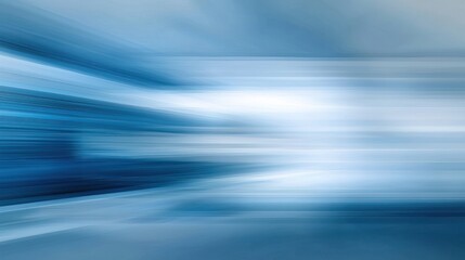 Fototapete - Abstract Blue Motion Blur Background: Dynamic Speed and Energy