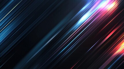 Fototapete - Abstract Diagonal Lines: A Symphony of Light and Color