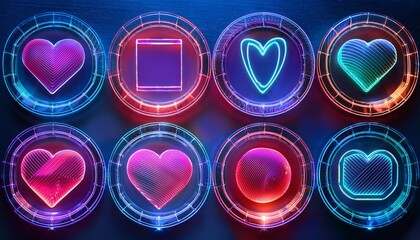 neon sign set