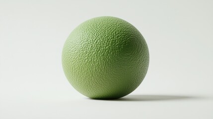 Poster - Textured Pale Green Sphere on White Background