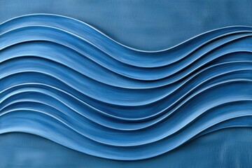 Poster - Abstract Blue Metallic Gradient Patterns