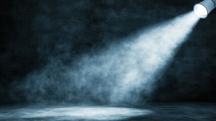 Poster - Dramatic Light Beam in Dark Space